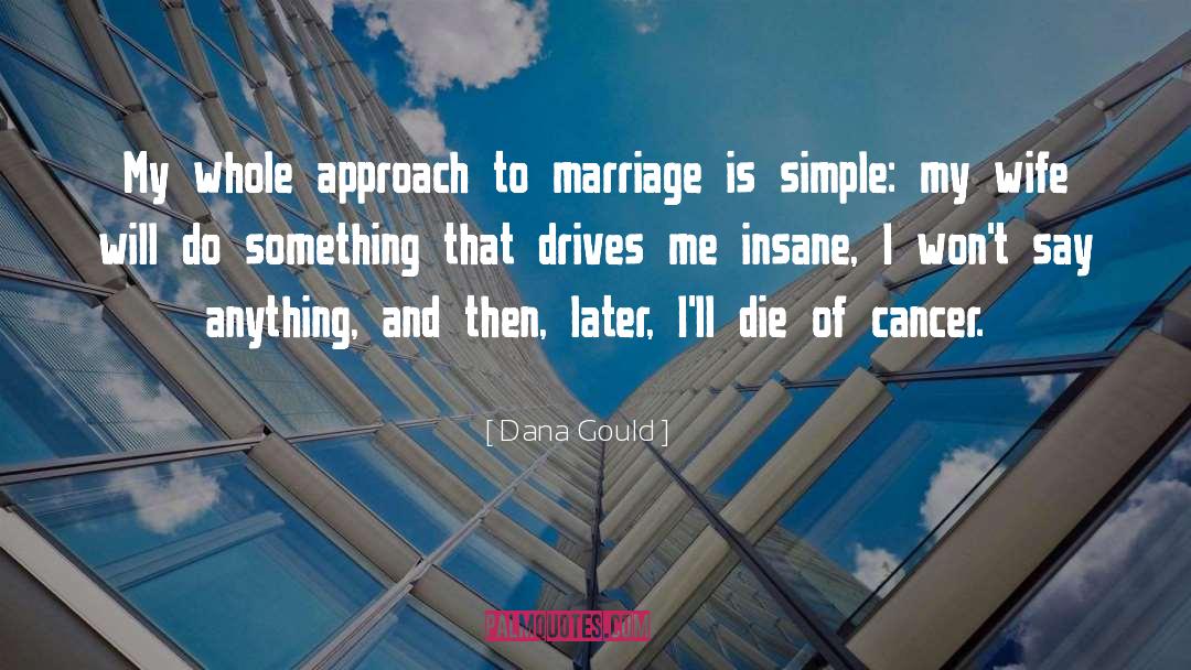 Dana Gould Quotes: My whole approach to marriage