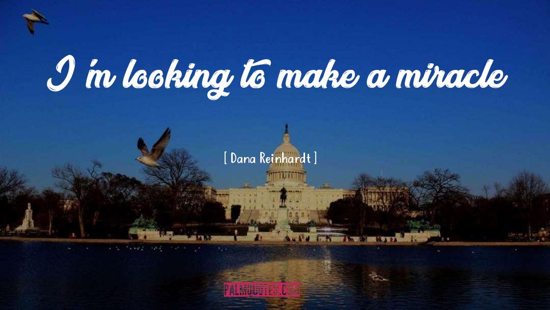 Dana Reinhardt Quotes: I'm looking to make a