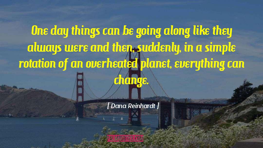 Dana Reinhardt Quotes: One day things can be