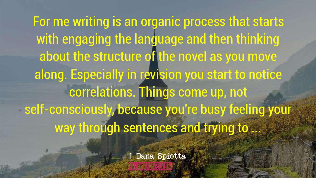 Dana Spiotta Quotes: For me writing is an