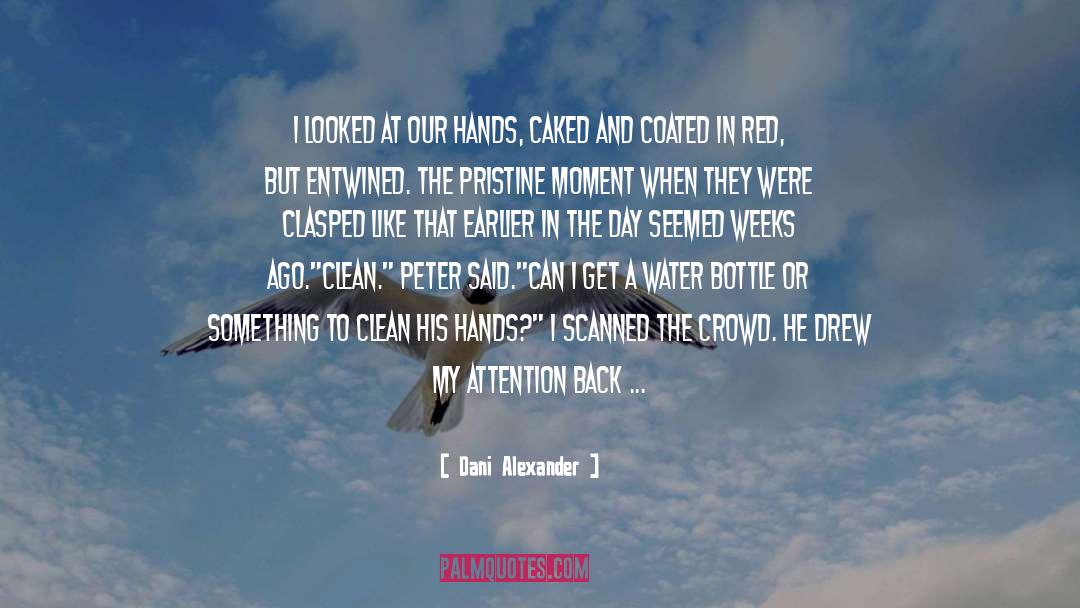 Dani Alexander Quotes: I looked at our hands,