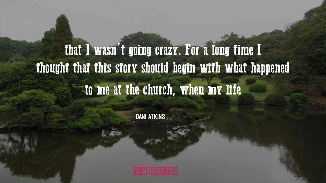 Dani Atkins Quotes: that I wasn't going crazy.