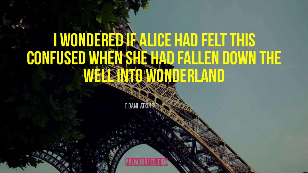 Dani Atkins Quotes: I wondered if Alice had
