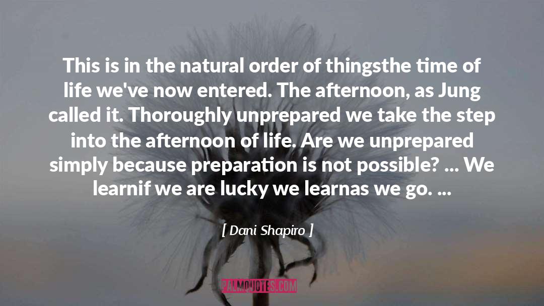 Dani Shapiro Quotes: This is in the natural