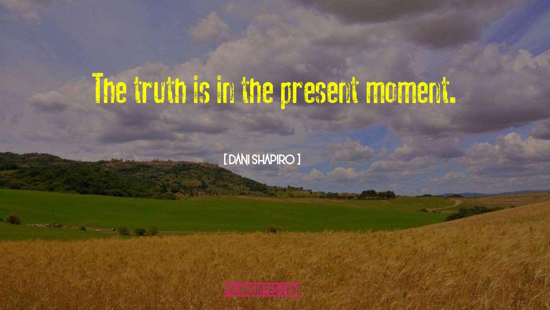 Dani Shapiro Quotes: The truth is in the