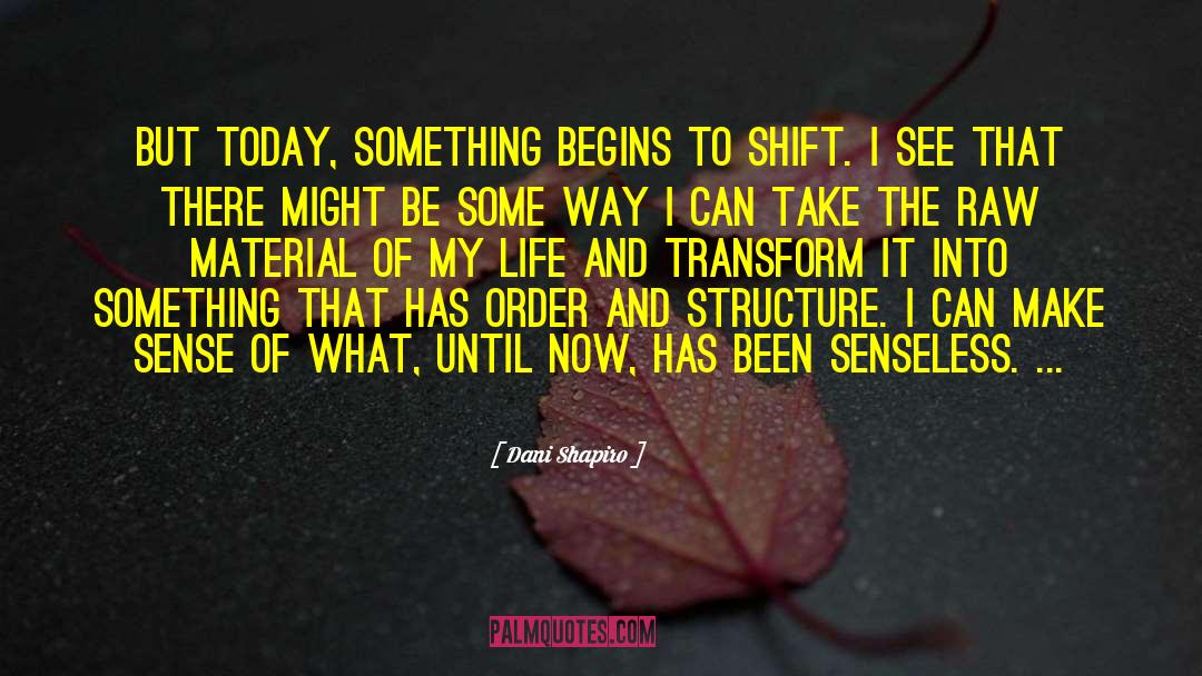 Dani Shapiro Quotes: But today, something begins to