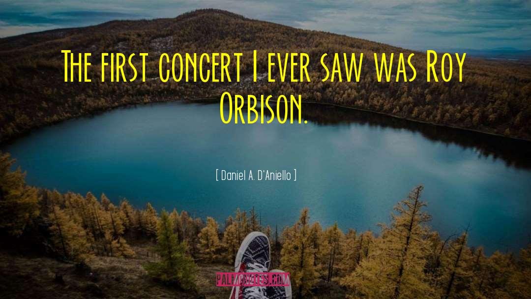 Daniel A. D'Aniello Quotes: The first concert I ever