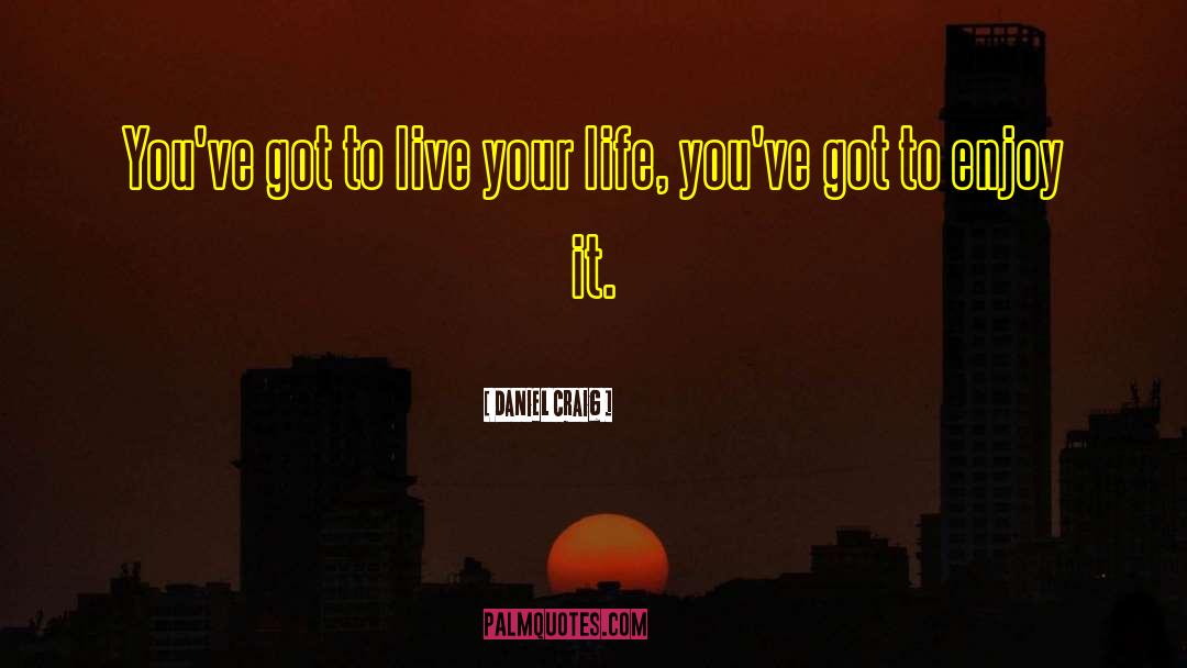 Daniel Craig Quotes: You've got to live your