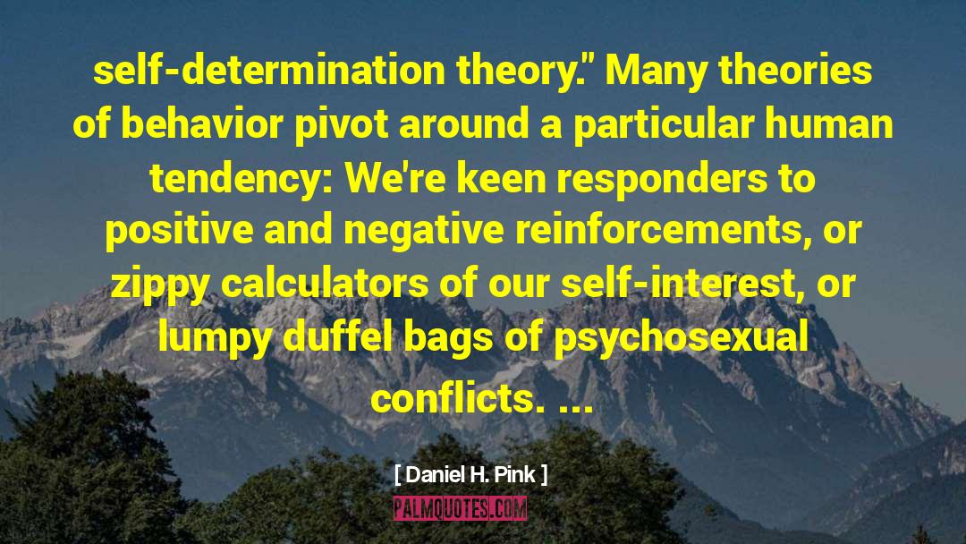 Daniel H. Pink Quotes: self-determination theory.