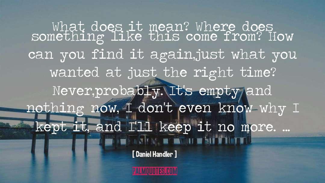 Daniel Handler Quotes: What does it mean? Where