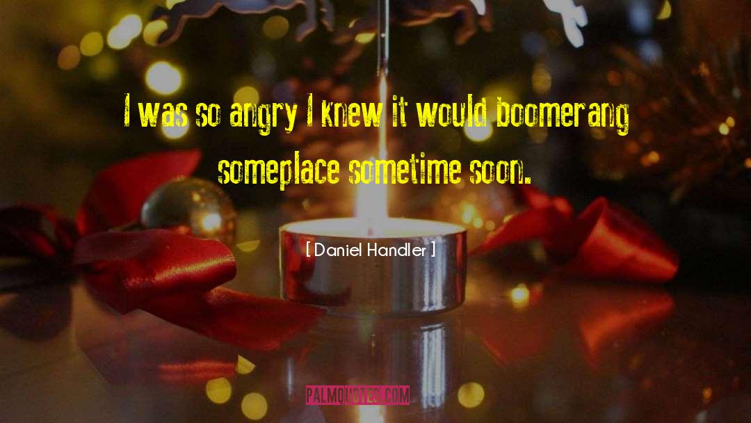 Daniel Handler Quotes: I was so angry I