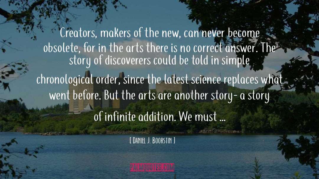 Daniel J. Boorstin Quotes: Creators, makers of the new,
