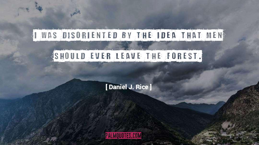 Daniel J. Rice Quotes: I was disoriented by the