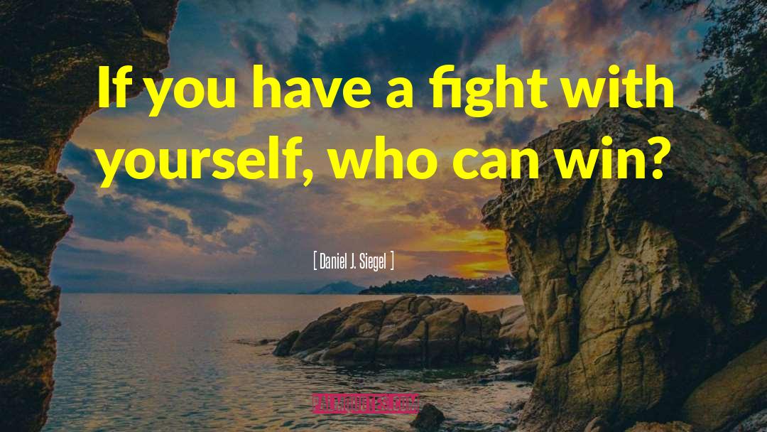 Daniel J. Siegel Quotes: If you have a fight