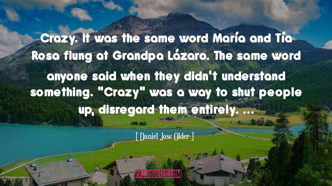 Daniel Jose Older Quotes: Crazy. It was the same