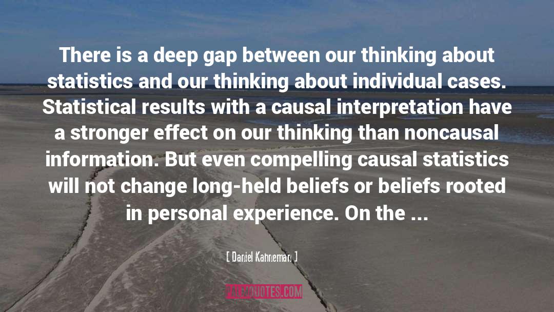 Daniel Kahneman Quotes: There is a deep gap