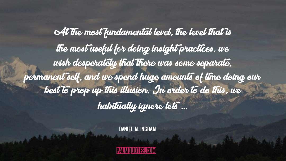 Daniel M. Ingram Quotes: At the most fundamental level,