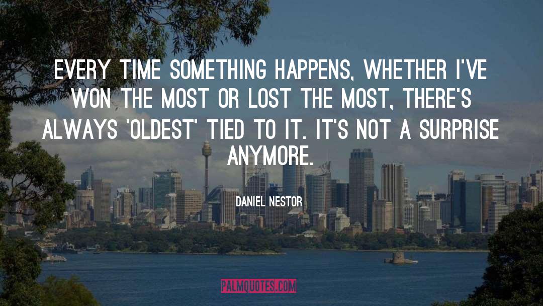 Daniel Nestor Quotes: Every time something happens, whether