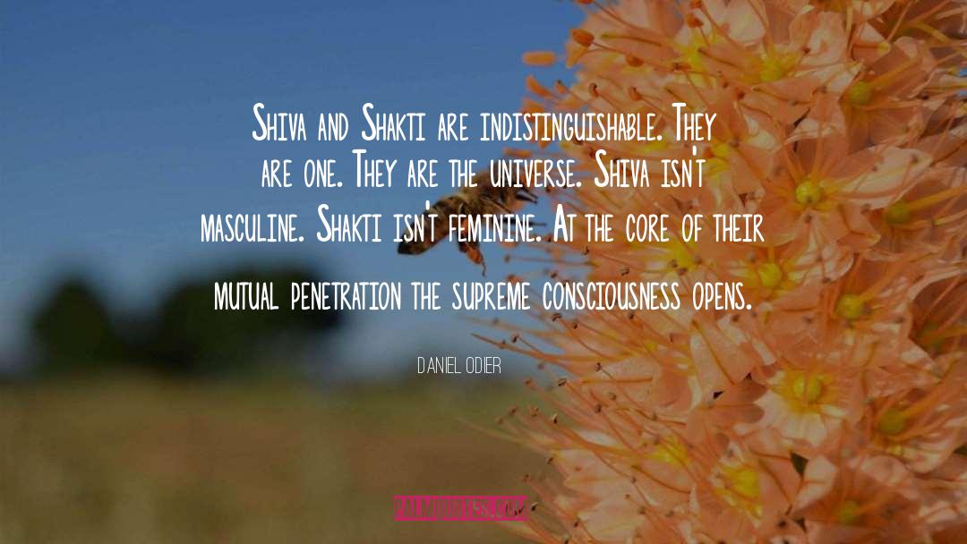 Daniel Odier Quotes: Shiva and Shakti are indistinguishable.