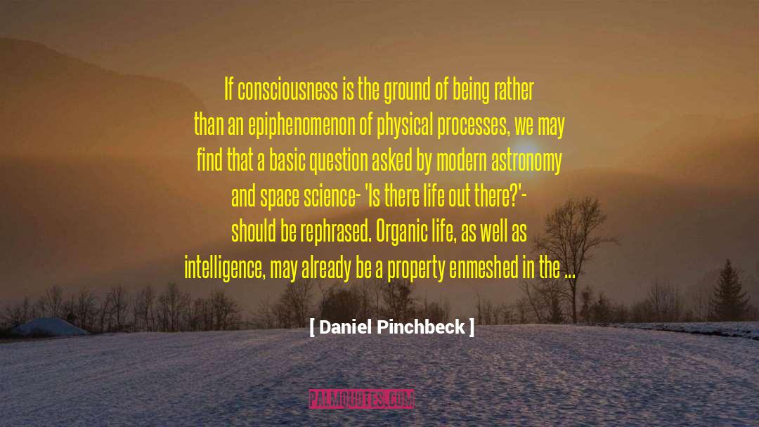 Daniel Pinchbeck Quotes: If consciousness is the ground