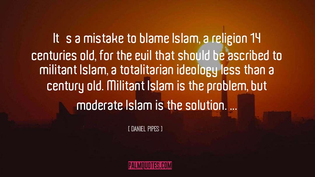 Daniel Pipes Quotes: It's a mistake to blame