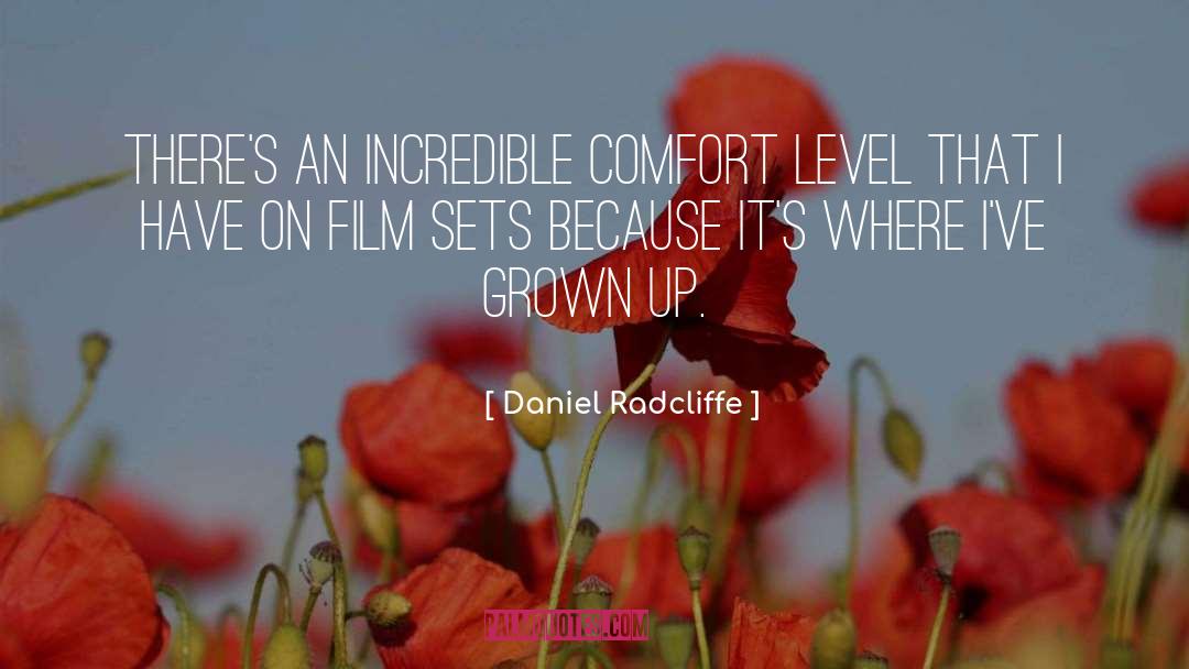 Daniel Radcliffe Quotes: There's an incredible comfort level