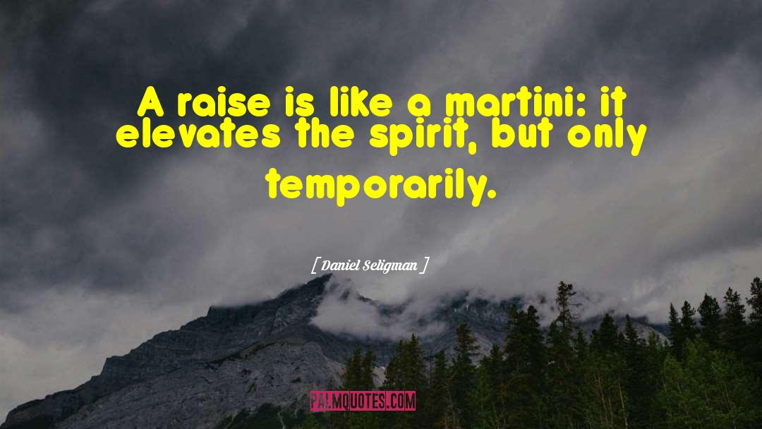 Daniel Seligman Quotes: A raise is like a