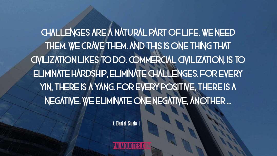 Daniel Suelo Quotes: Challenges are a natural part