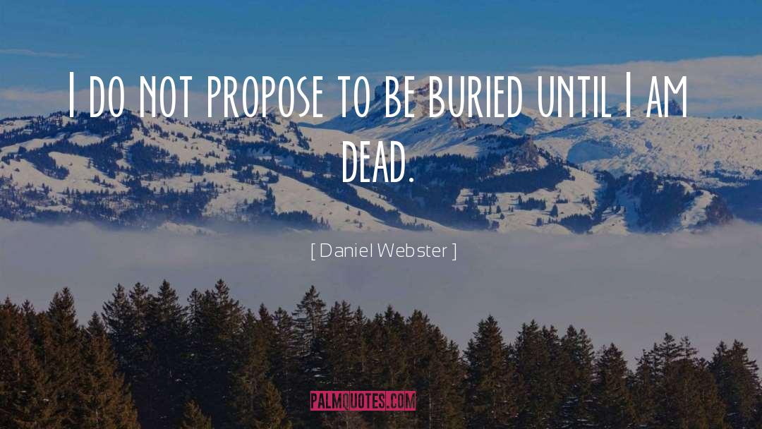 Daniel Webster Quotes: I do not propose to