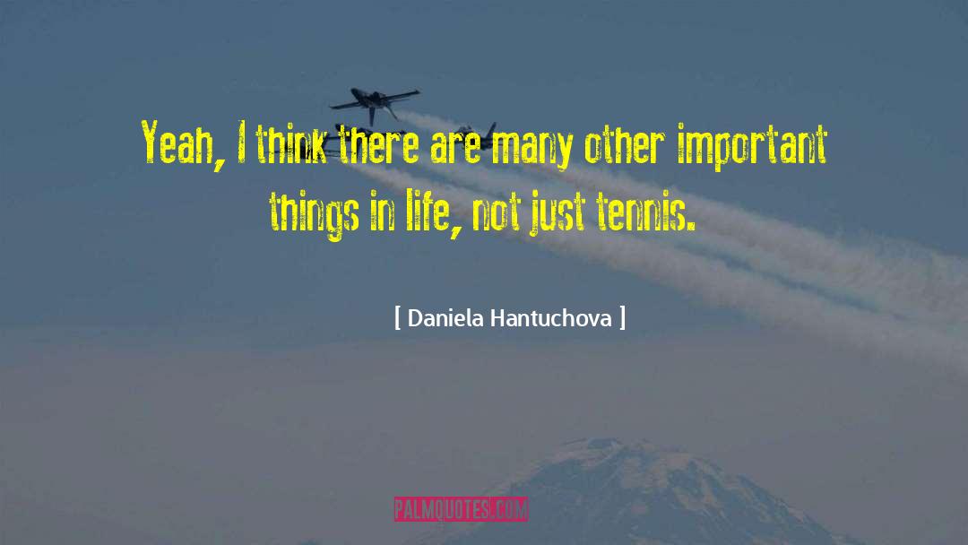 Daniela Hantuchova Quotes: Yeah, I think there are