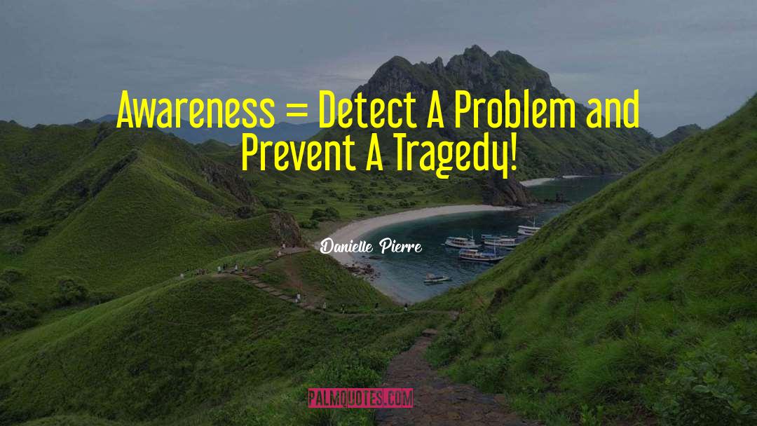 Danielle Pierre Quotes: Awareness = Detect A Problem