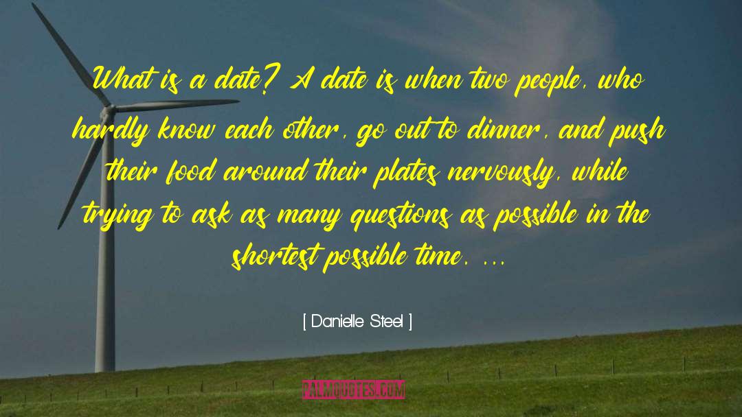 Danielle Steel Quotes: What is a date? A