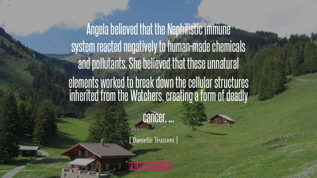 Danielle Trussoni Quotes: Angela believed that the Nephilistic