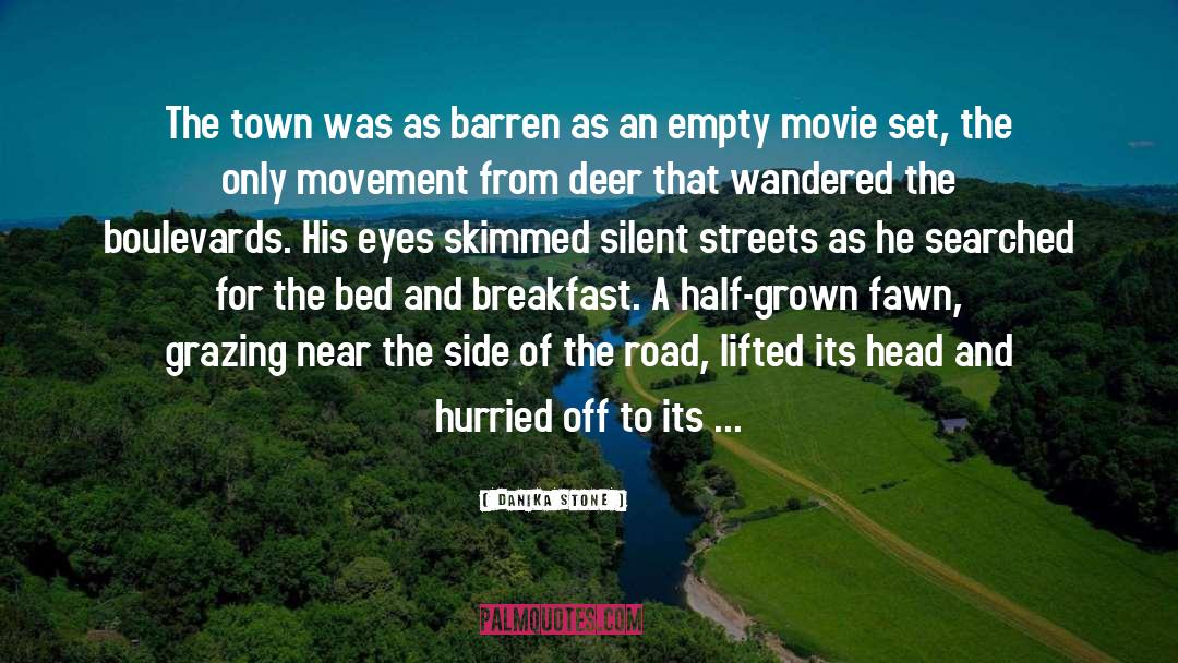 Danika Stone Quotes: The town was as barren