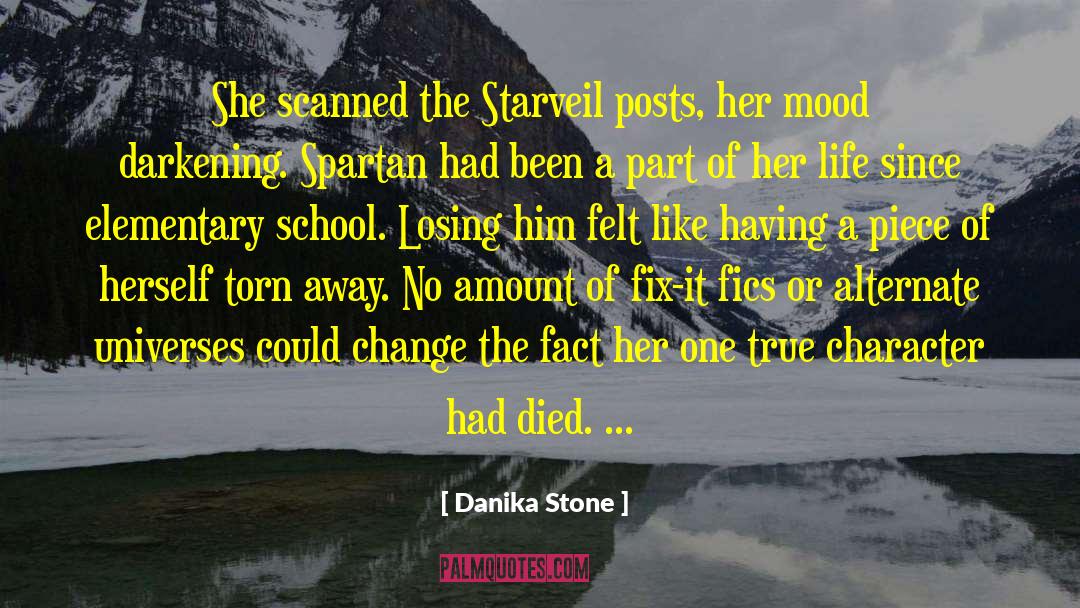 Danika Stone Quotes: She scanned the Starveil posts,