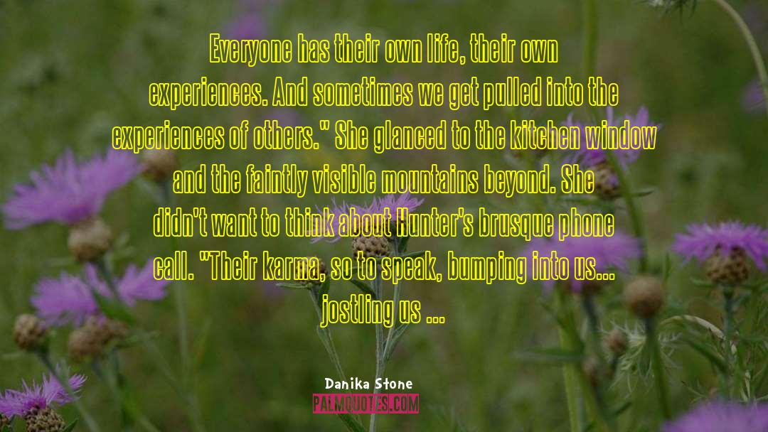 Danika Stone Quotes: Everyone has their own life,