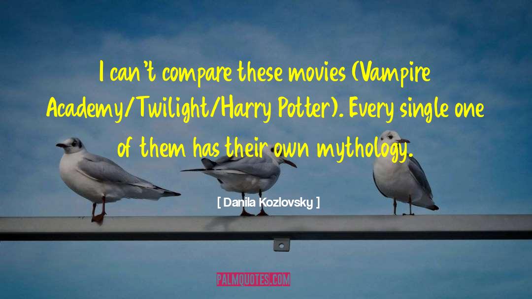 Danila Kozlovsky Quotes: I can't compare these movies