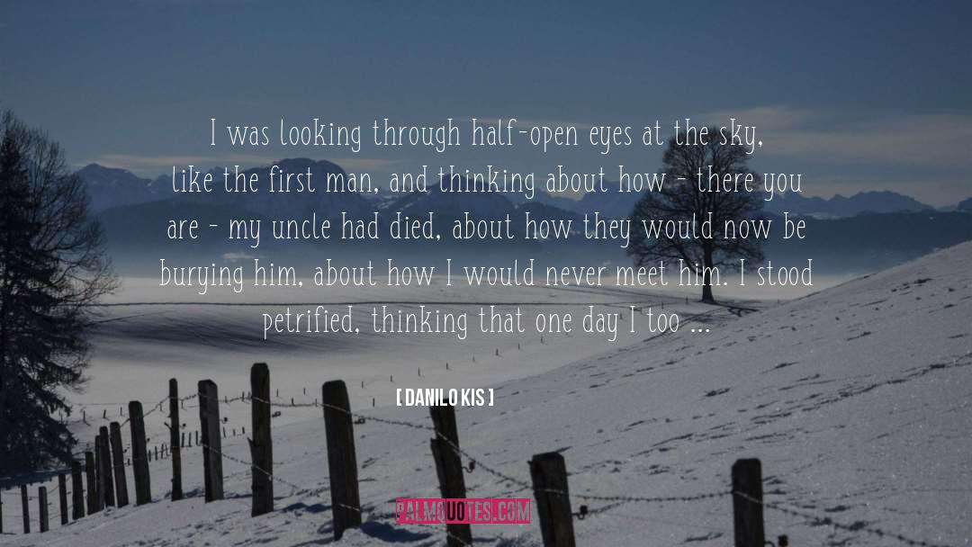 Danilo Kis Quotes: I was looking through half-open