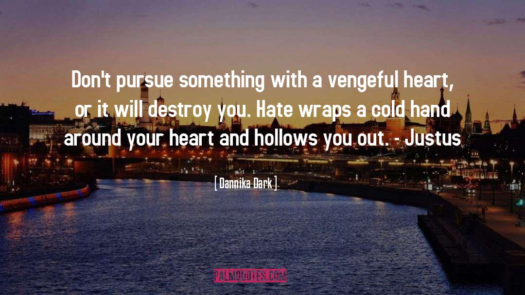 Dannika Dark Quotes: Don't pursue something with a