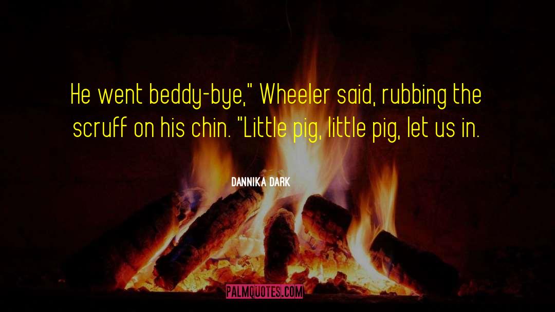 Dannika Dark Quotes: He went beddy-bye,