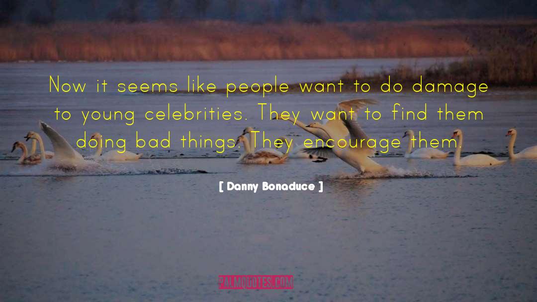 Danny Bonaduce Quotes: Now it seems like people