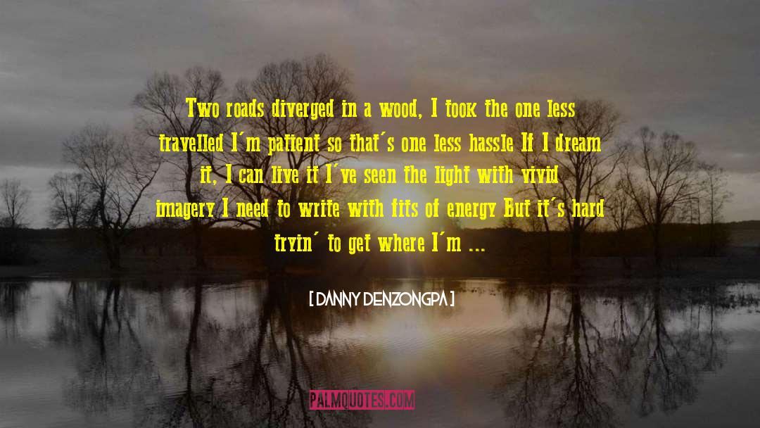 Danny Denzongpa Quotes: Two roads diverged in a