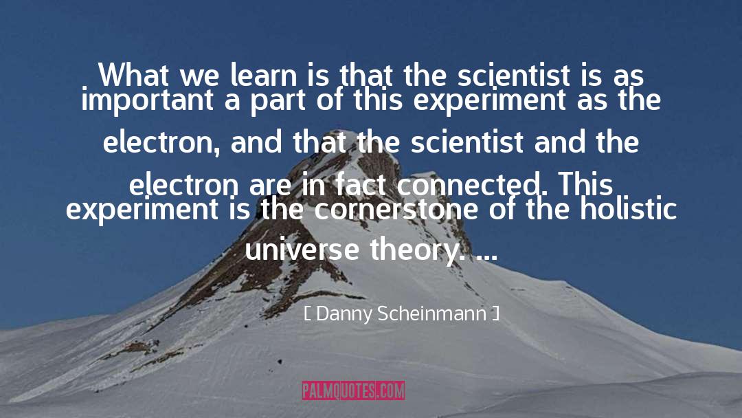 Danny Scheinmann Quotes: What we learn is that