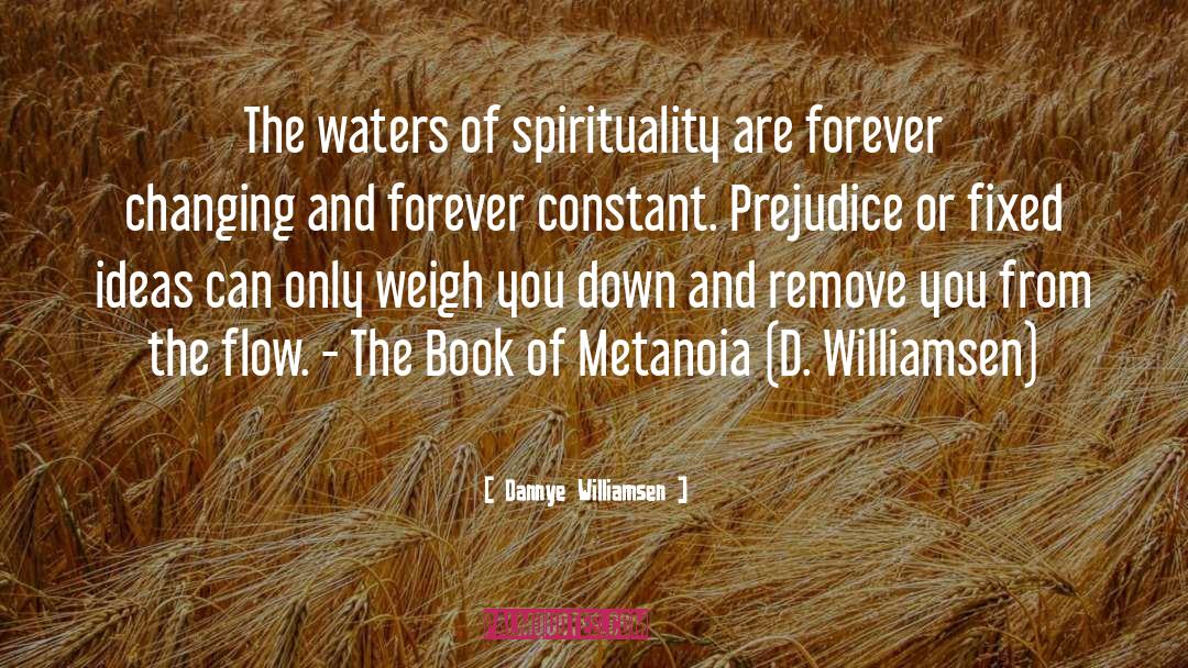 Dannye Williamsen Quotes: The waters of spirituality are