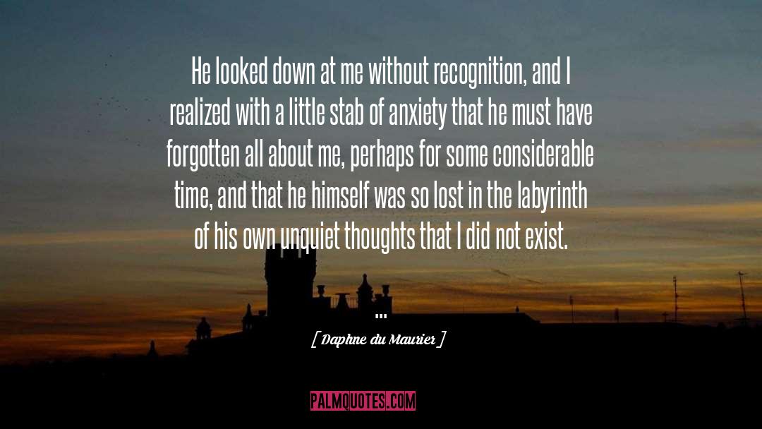 Daphne Du Maurier Quotes: He looked down at me