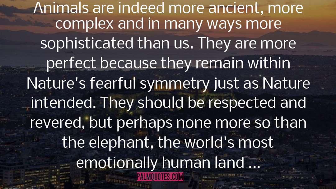 Daphne Sheldrick Quotes: Animals are indeed more ancient,