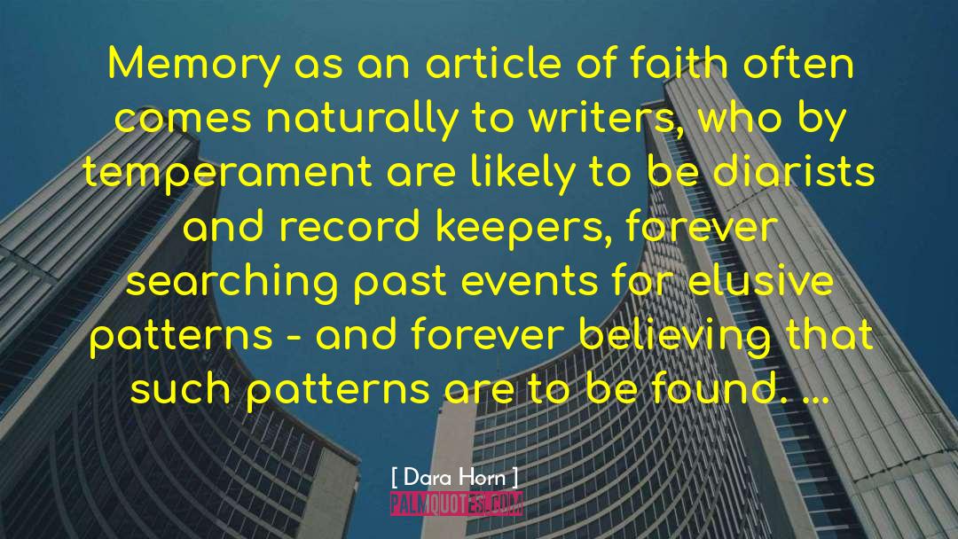 Dara Horn Quotes: Memory as an article of