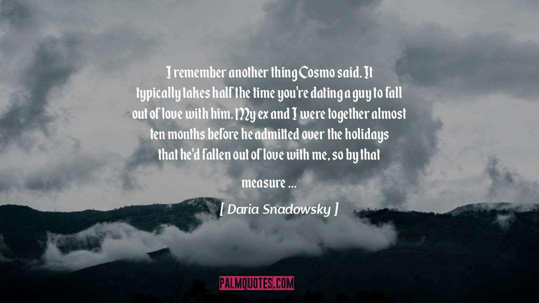 Daria Snadowsky Quotes: I remember another thing Cosmo