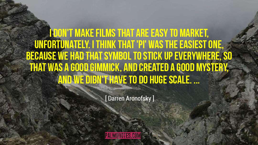 Darren Aronofsky Quotes: I don't make films that