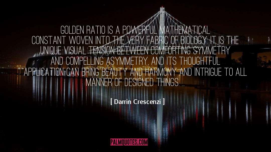 Darrin Crescenzi Quotes: Golden Ratio is a powerful